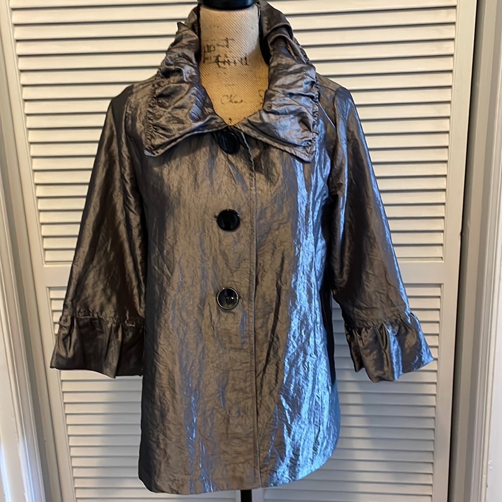 Lovely nylon dark grey accessory jacket. Never worn